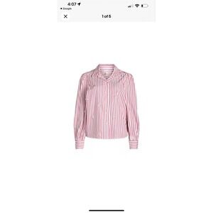 Free Assembly Women's size Small 4-6  Cotton Embellished Button Front Shir NWT